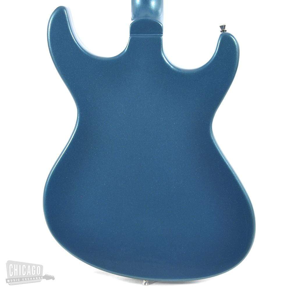 Eastwood Sidejack Baritone Deluxe Metallic Blue Electric Guitars / Solid Body