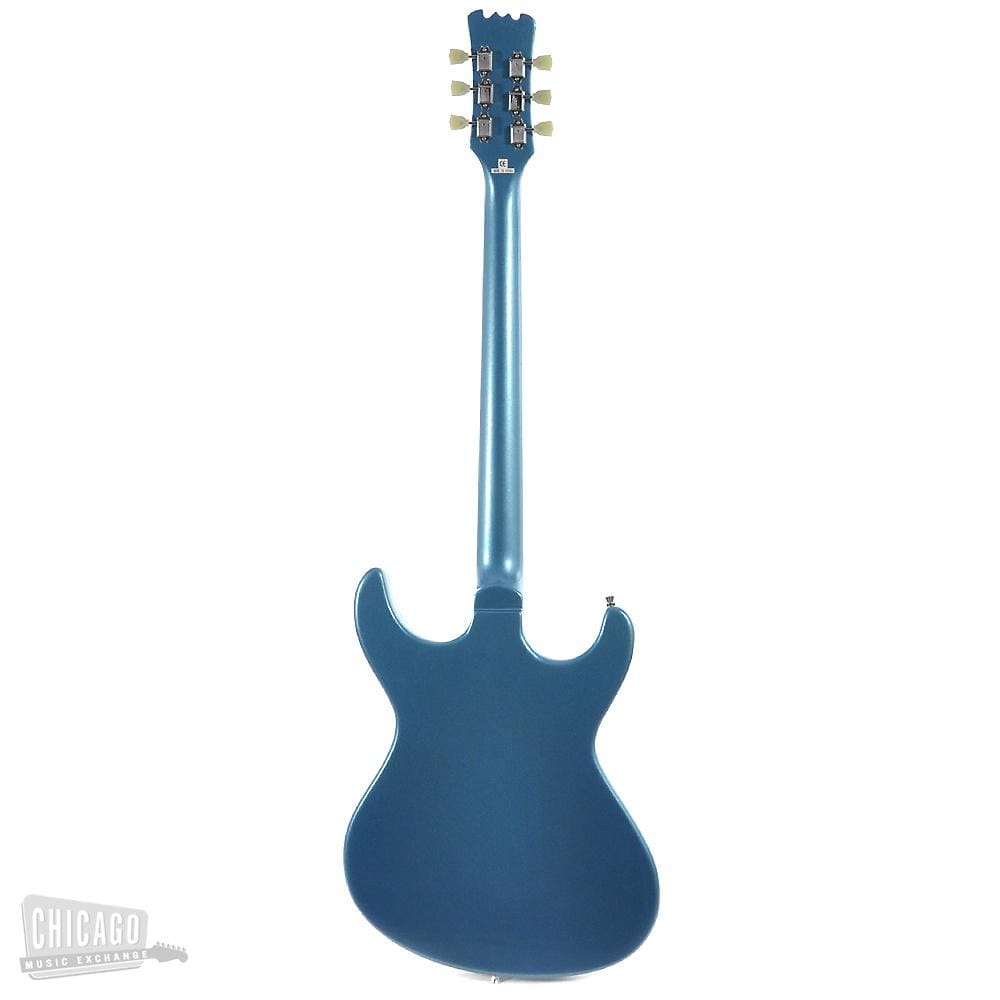 Eastwood Sidejack Baritone Deluxe Metallic Blue Electric Guitars / Solid Body