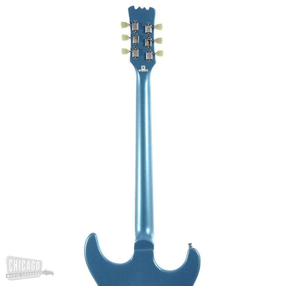 Eastwood Sidejack Baritone Deluxe Metallic Blue Electric Guitars / Solid Body