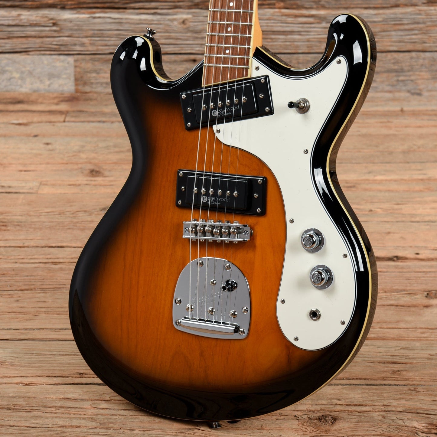 Eastwood Sidejack Pro DLX JM Sunburst Electric Guitars / Solid Body