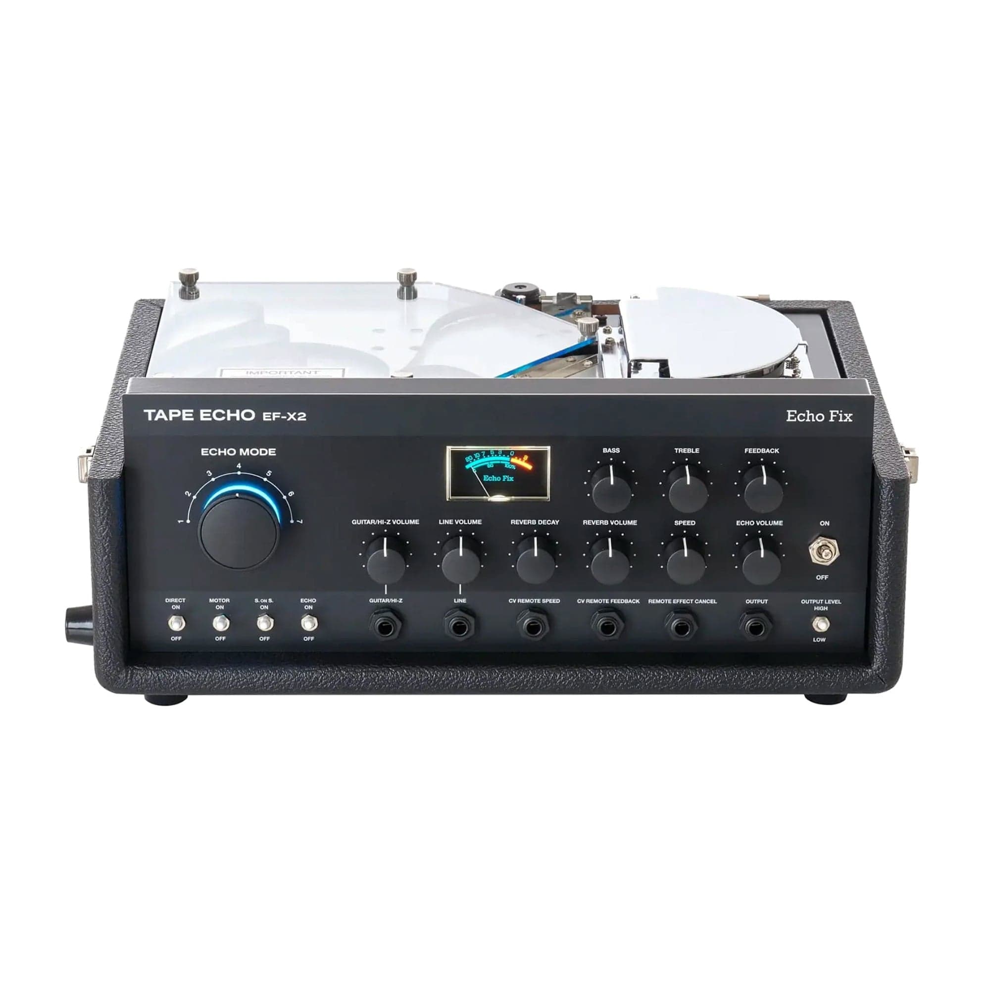Echo-Fix EF-X2 Tape Echo w/Spring Reverb & DSP Reverb/Chorus Black Effects and Pedals / Delay