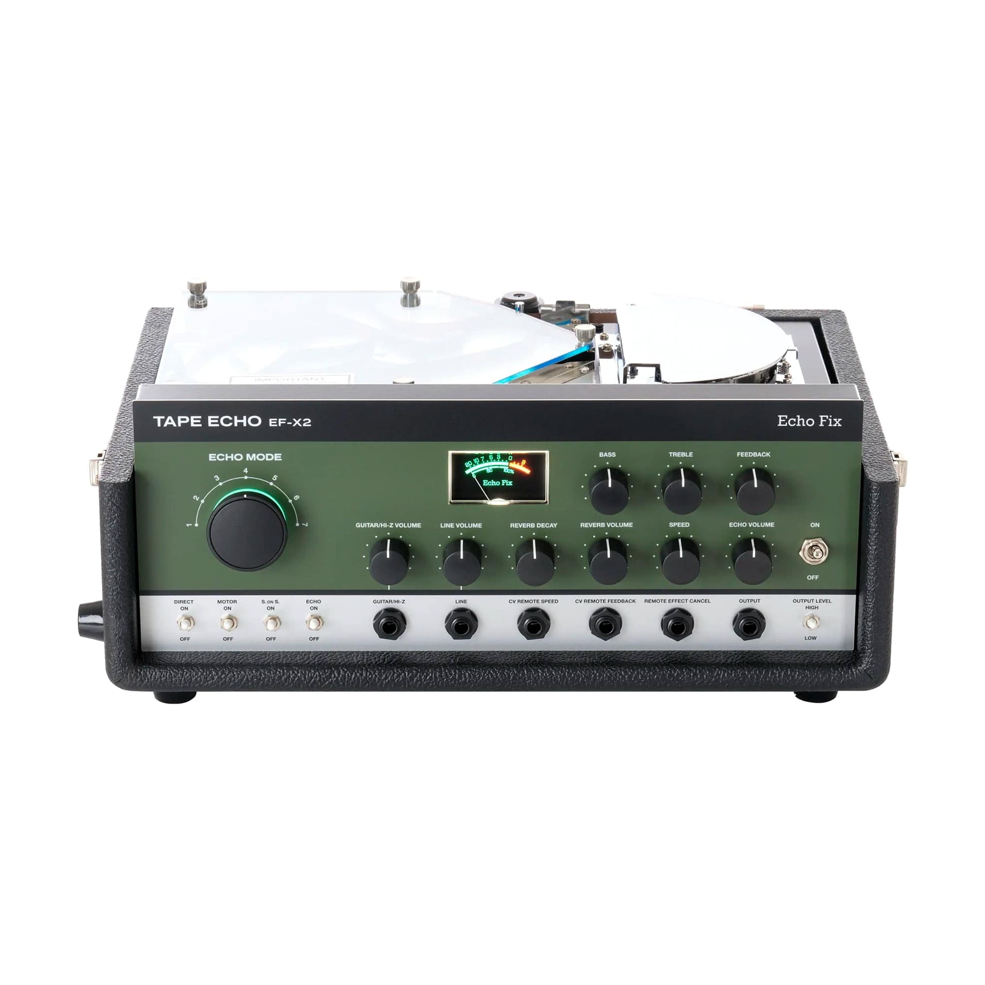 Echo-Fix EF-X2 Tape Echo w/Spring Reverb & DSP Reverb/Chorus Green Effects and Pedals / Delay