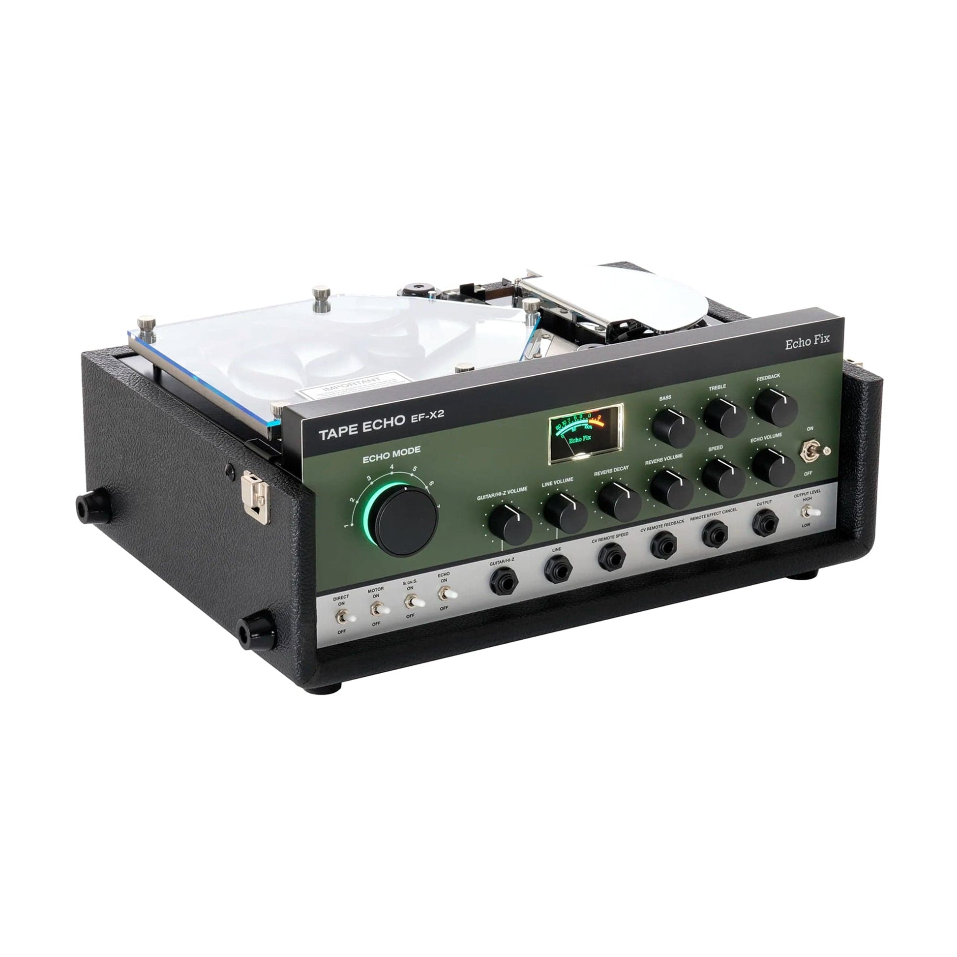 Echo-Fix EF-X2 Tape Echo w/Spring Reverb & DSP Reverb/Chorus Green Effects and Pedals / Delay