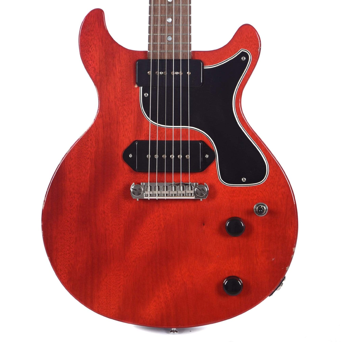 Echopark '59 Deluxe Cherry w/1pc Slab Mahogany Body & Arcane P90s Electric Guitars / Solid Body