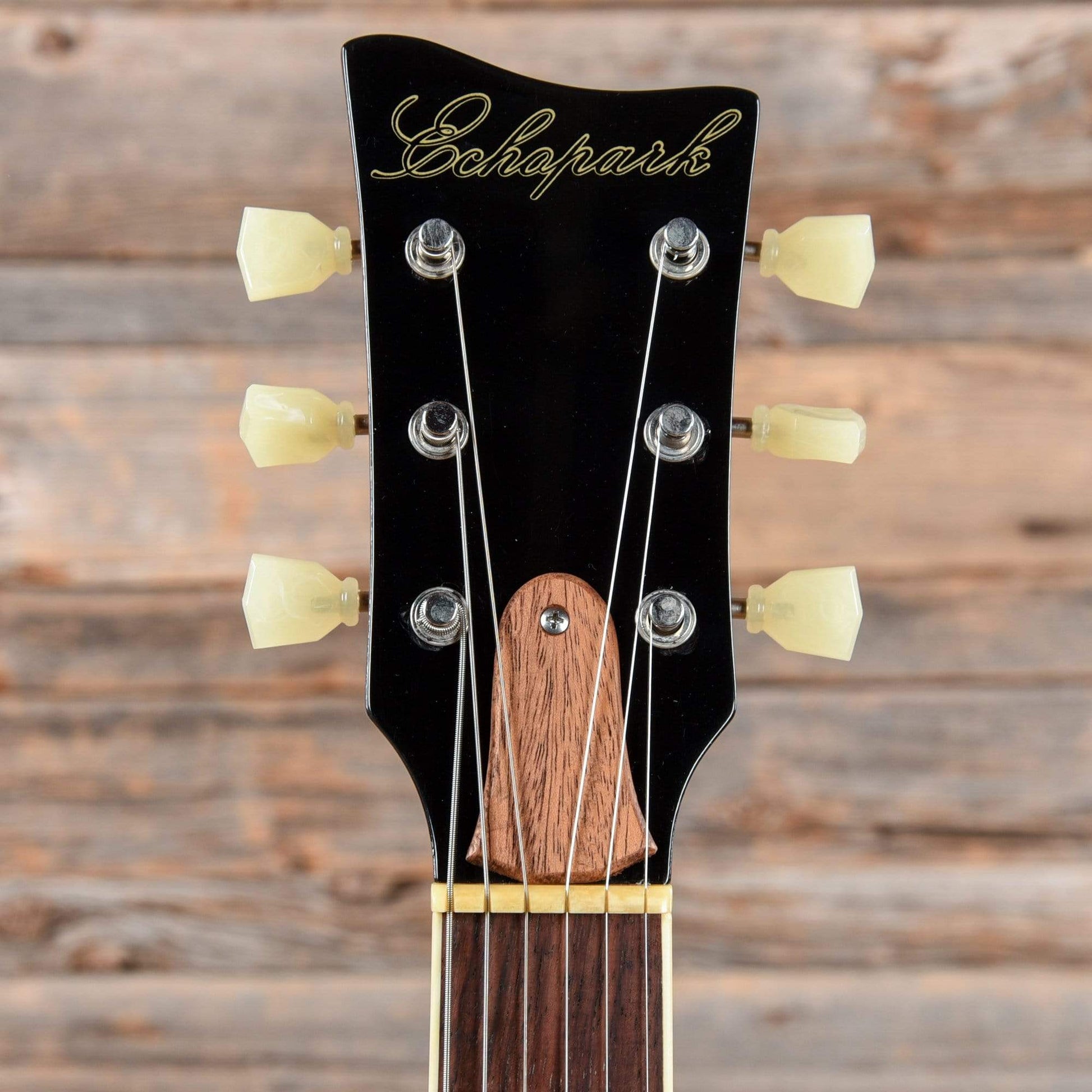 Echopark Downtowner Carved Top Case Study Black Beauty 2018 Electric Guitars / Solid Body