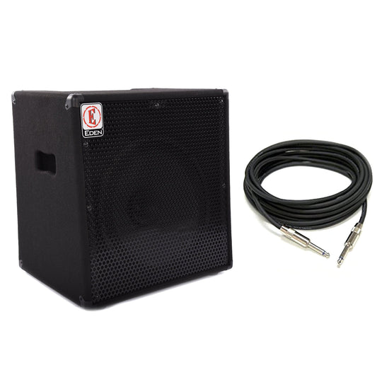 Eden E-Series EC15 1x15 180W Bass Combo Amp Speaker Cable Bundle Amps / Bass Combos