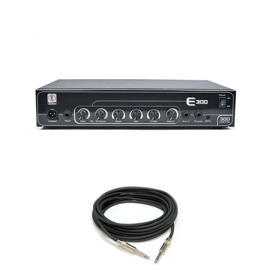 Eden 300W Head w/Stereo CD Input, Auto Compression, Enhance, 3 Band EQ, & Balanced DI Speaker Cable Amps / Bass Heads