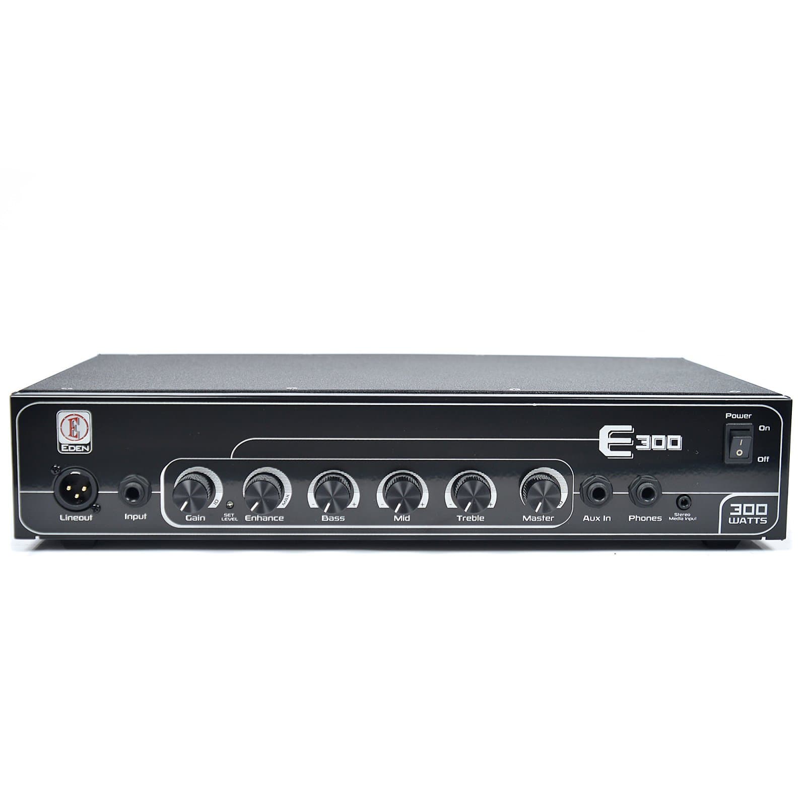 Eden 300W Head w/Stereo CD Input, Auto Compression, Enhance, 3 Band EQ, & Balanced DI Amps / Bass Heads