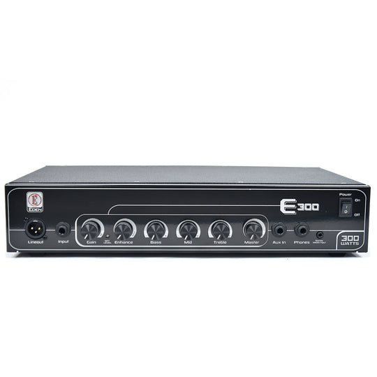 Eden 300W Head w/Stereo CD Input, Auto Compression, Enhance, 3 Band EQ, & Balanced DI Amps / Bass Heads