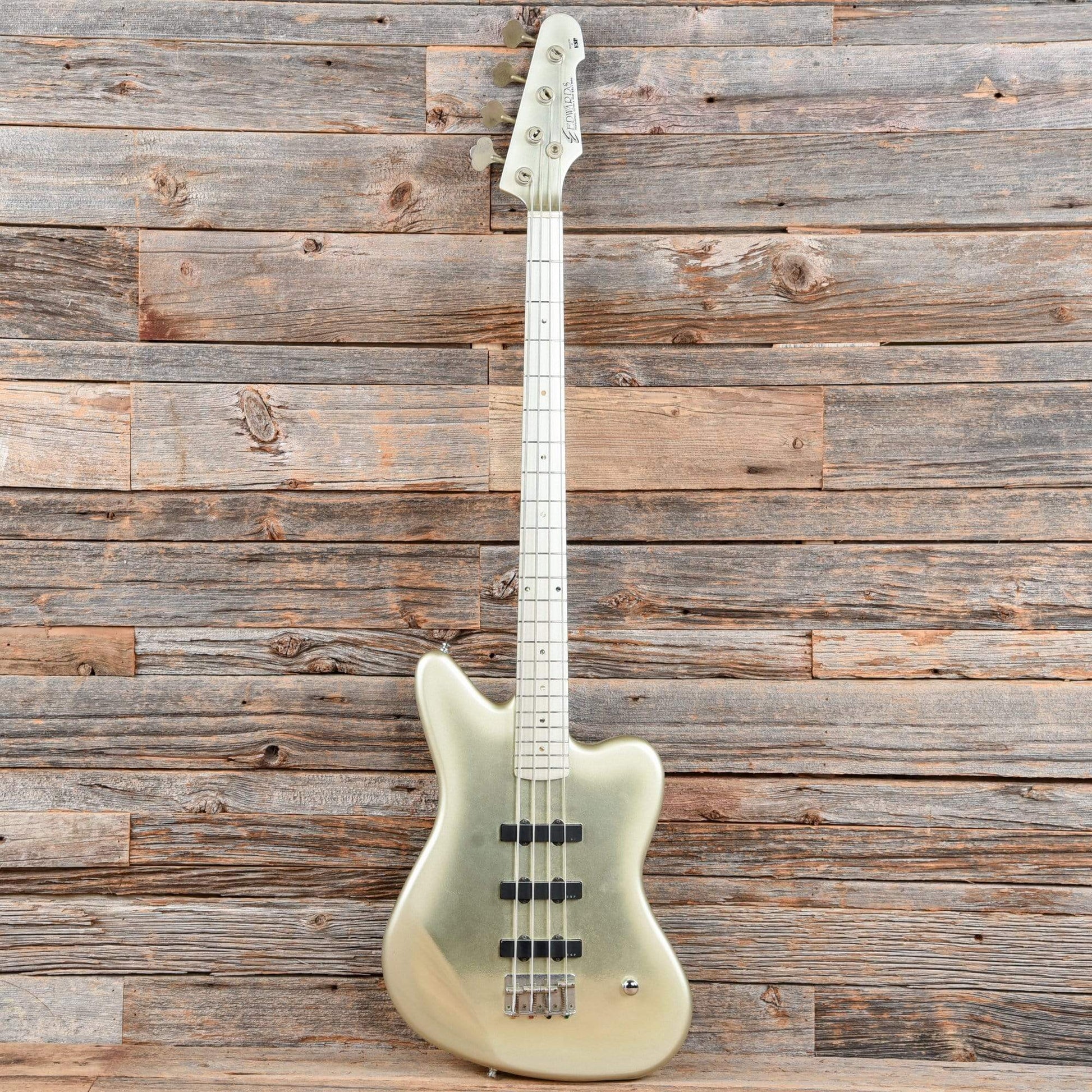 Edwards HEJ-100 Kuroyume Hitoki Signature Silver Bass Guitars / 4-String