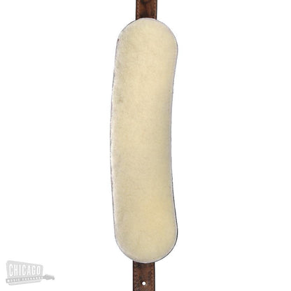 El Dorado Vintage Hand-Tooled Leather Guitar Strap - Brown Acorn & Oakleaf Accessories / Straps