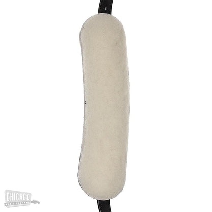 El Dorado Vintage Plain 1 Inch Small Leather Guitar Strap - Black Accessories / Straps