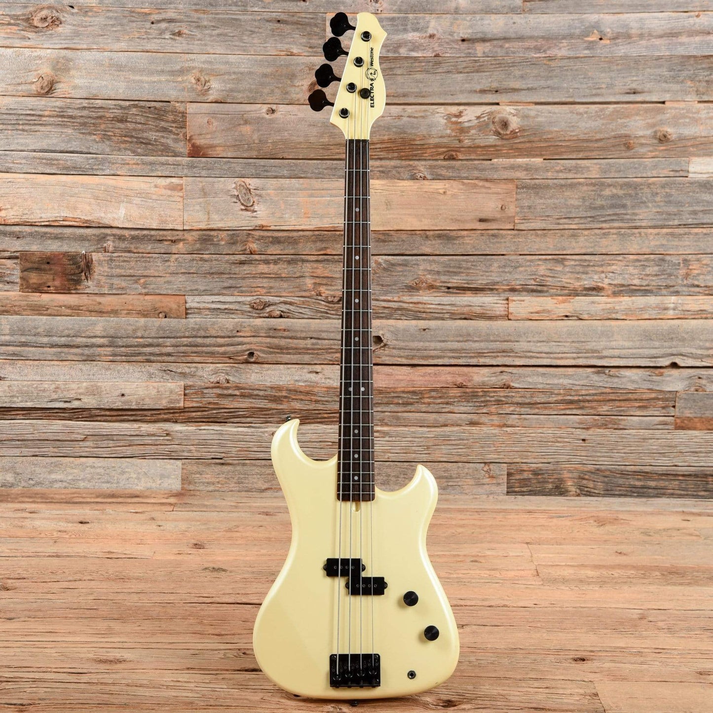 Electra Westone Phoenix Bass White 1984 Bass Guitars / Short Scale