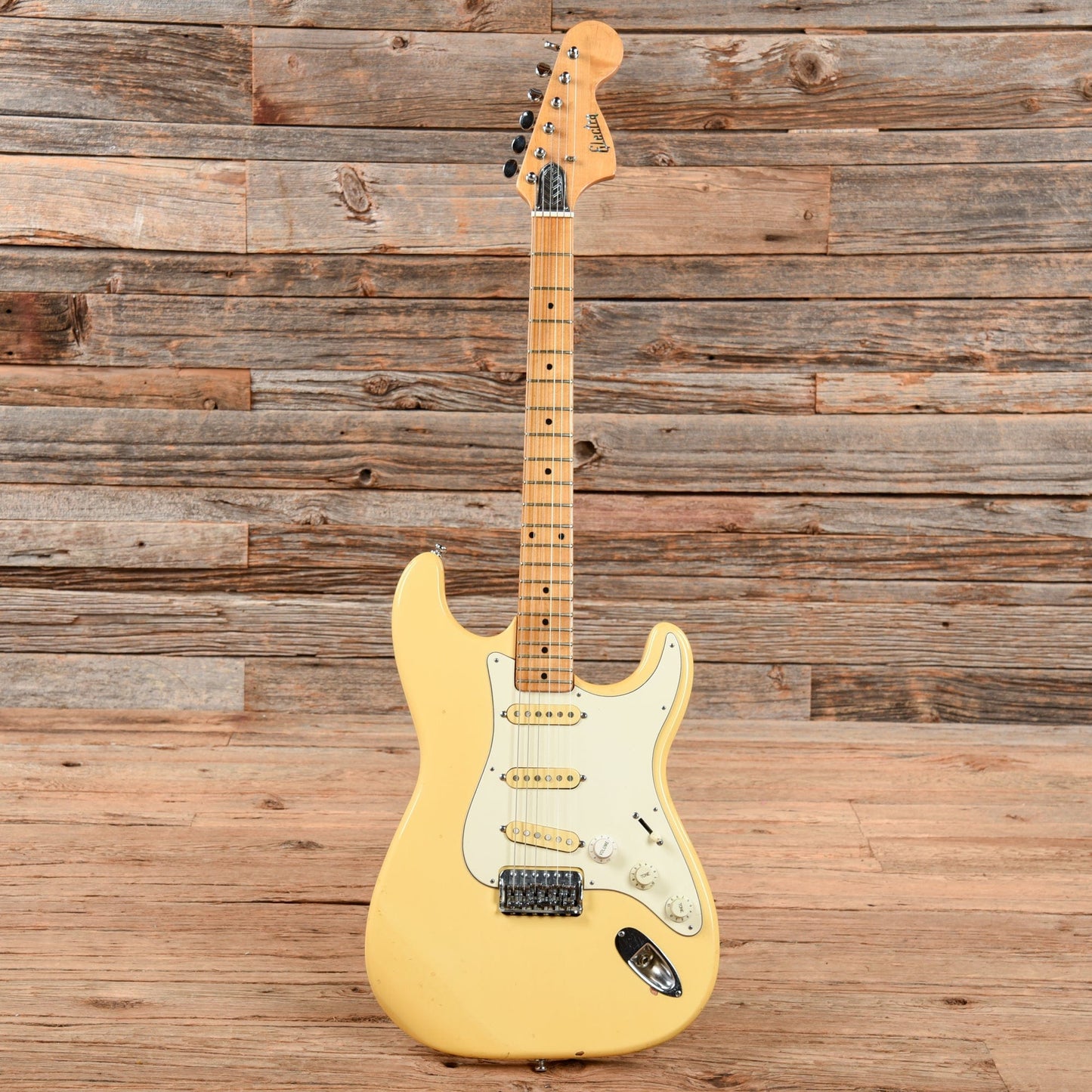 Electra S Style Off-White Electric Guitars / Solid Body