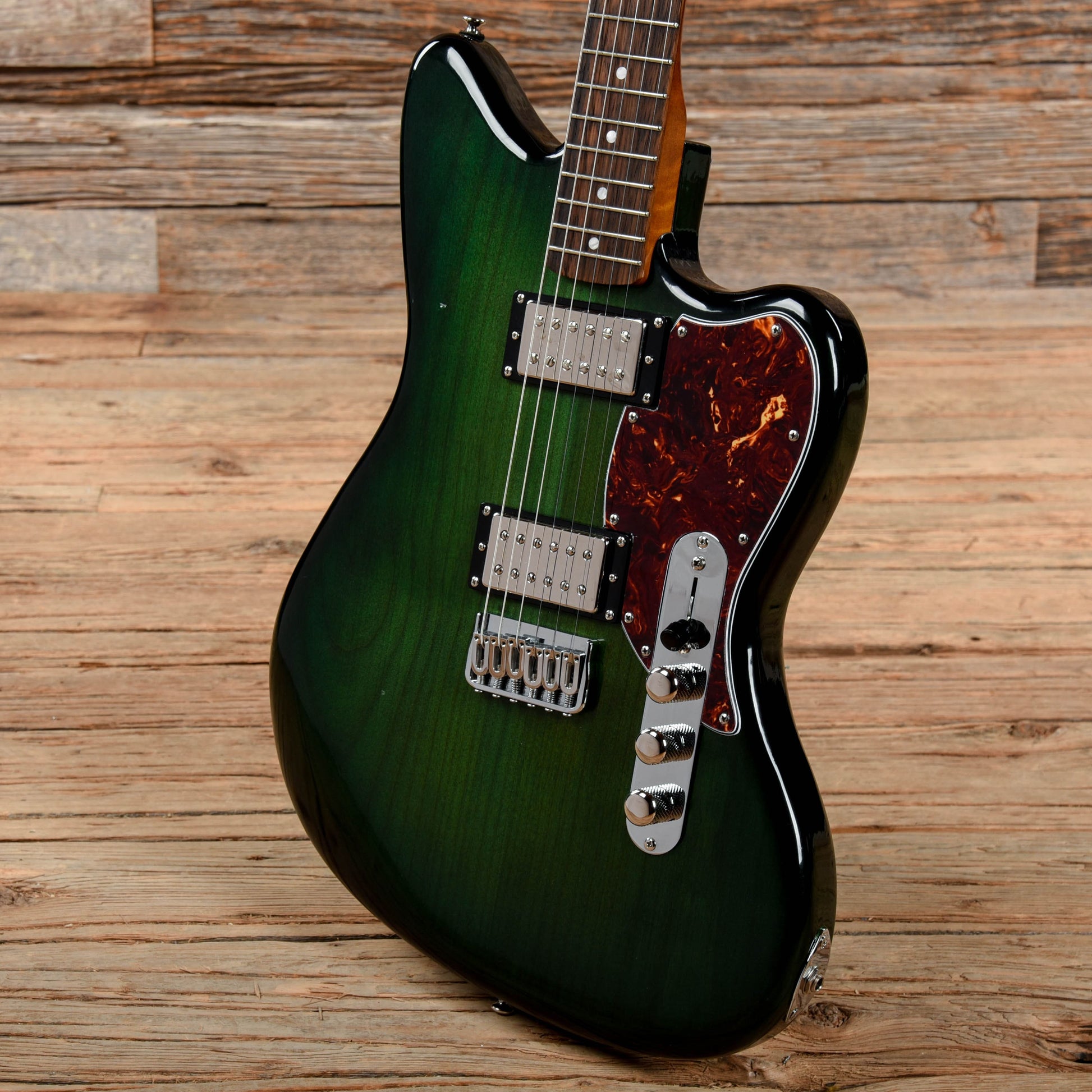 Electra-Vox Ultra Deluxe Green Burst Electric Guitars / Solid Body