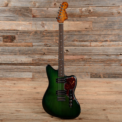 Electra-Vox Ultra Deluxe Green Burst Electric Guitars / Solid Body