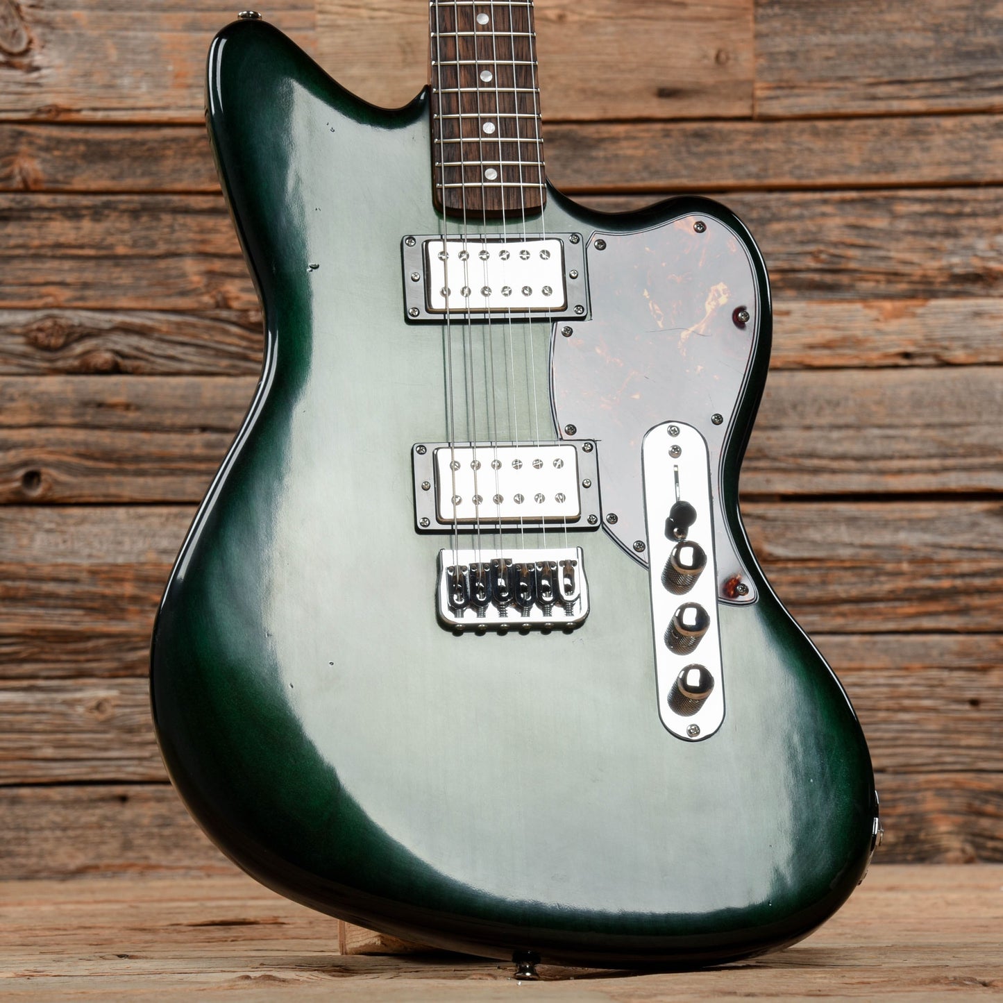 Electra-Vox Ultra Deluxe Green Burst Electric Guitars / Solid Body
