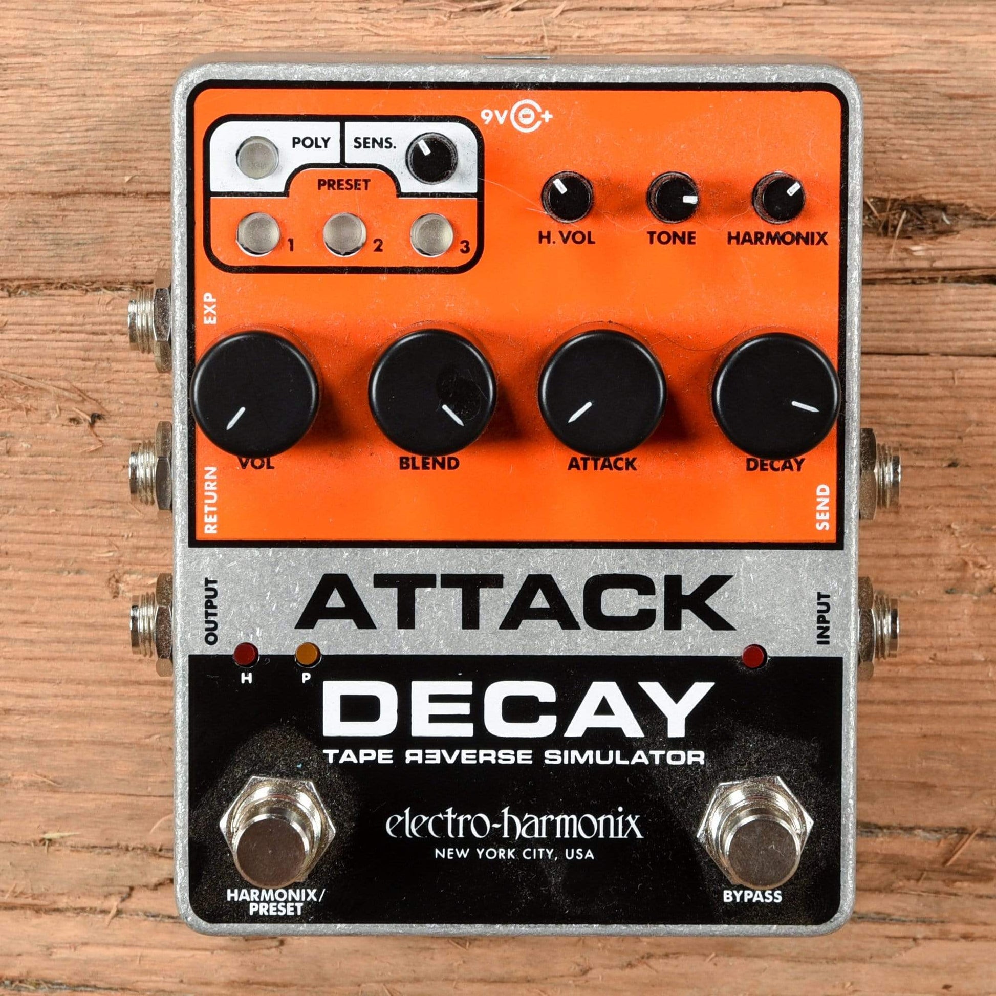 Electro-Harmonix Attack Decay Reverse Tape Simulator Effects and Pedals / Delay
