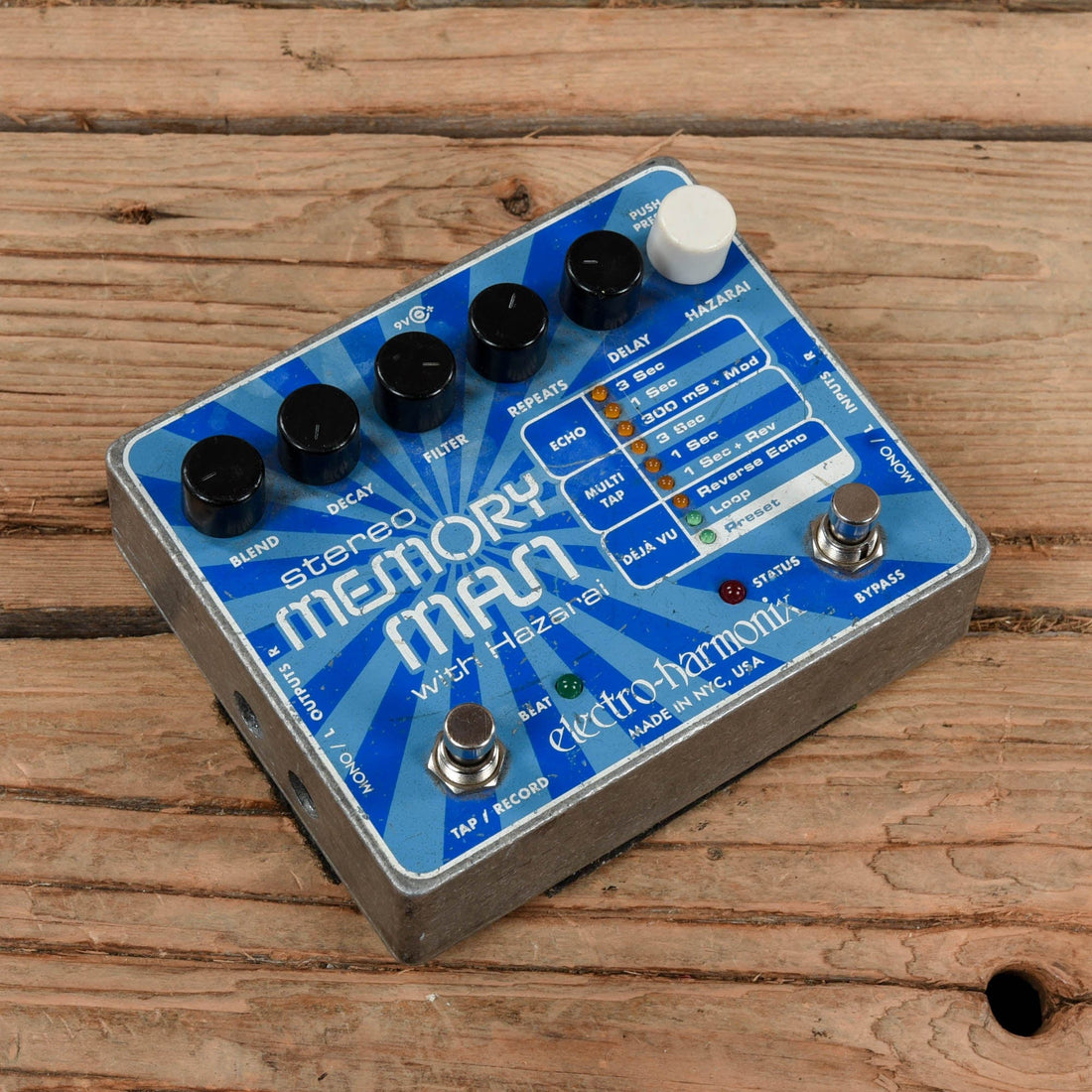 Electro-Harmonix Memory Man Stereo with Hazarai – Chicago Music Exchange