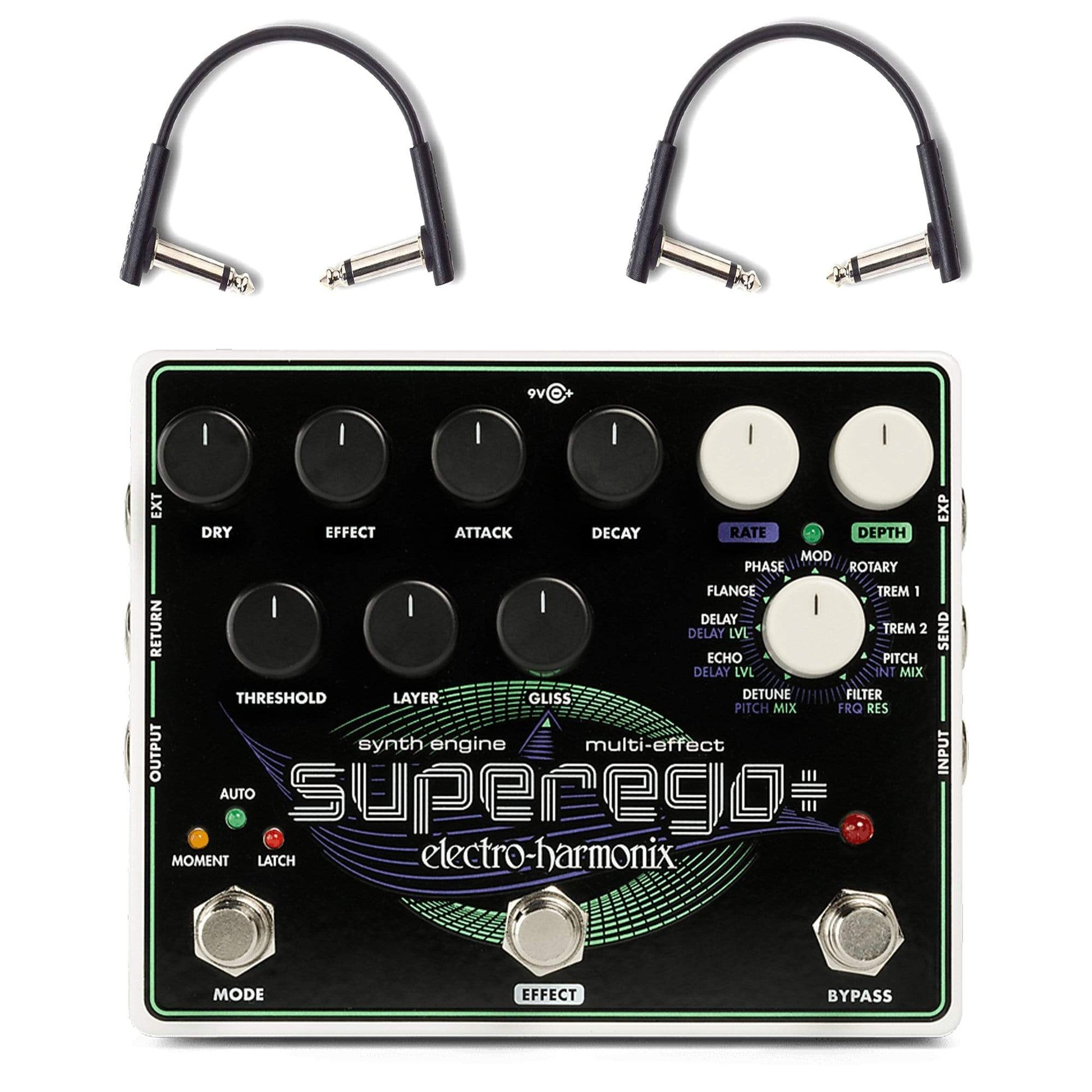 Electro-Harmonix Superego Plus Synth Engine/Multi Effect w/(2) RockBoa – Chicago Music Exchange
