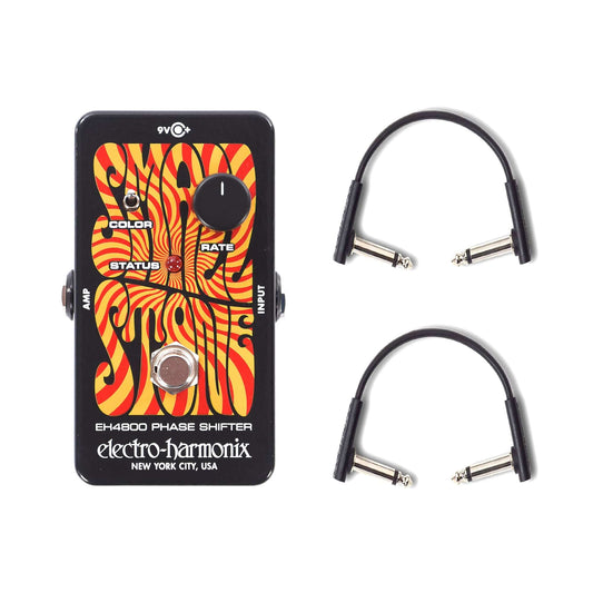 Electro-Harmonix Nano Small Stone v2 w/(2) RockBoard Flat Patch Cables Bundle Effects and Pedals / Phase Shifters