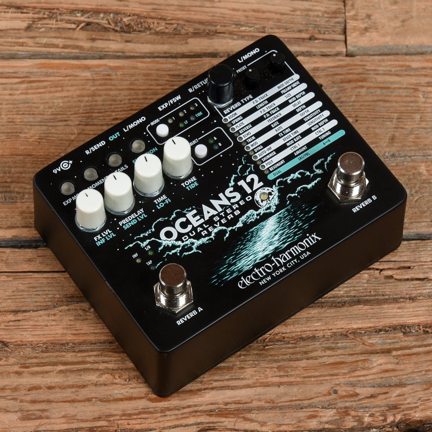 Electro-Harmonix Oceans 12 Effects and Pedals / Reverb