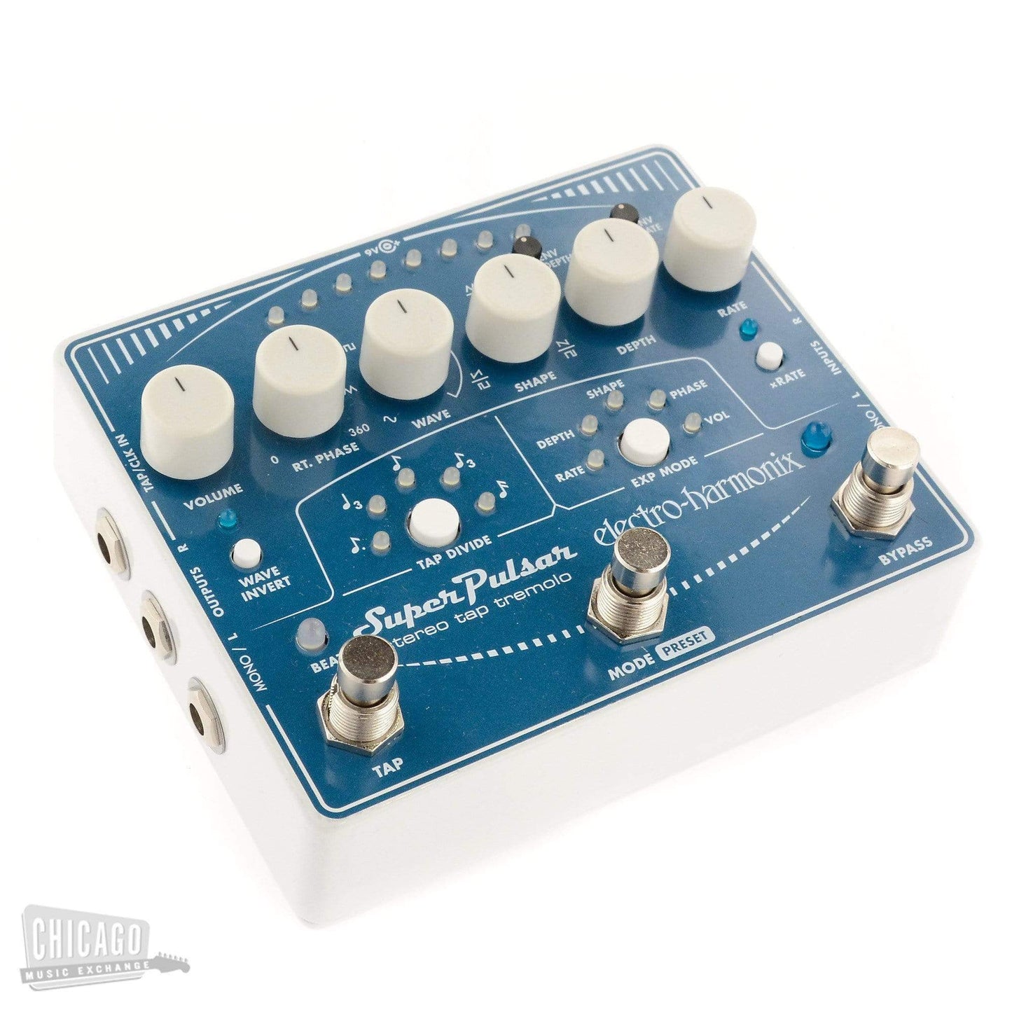 Electro-Harmonix Super Pulsar Stereo Tap Tremolo Effects and Pedals / Tremolo and Vibrato