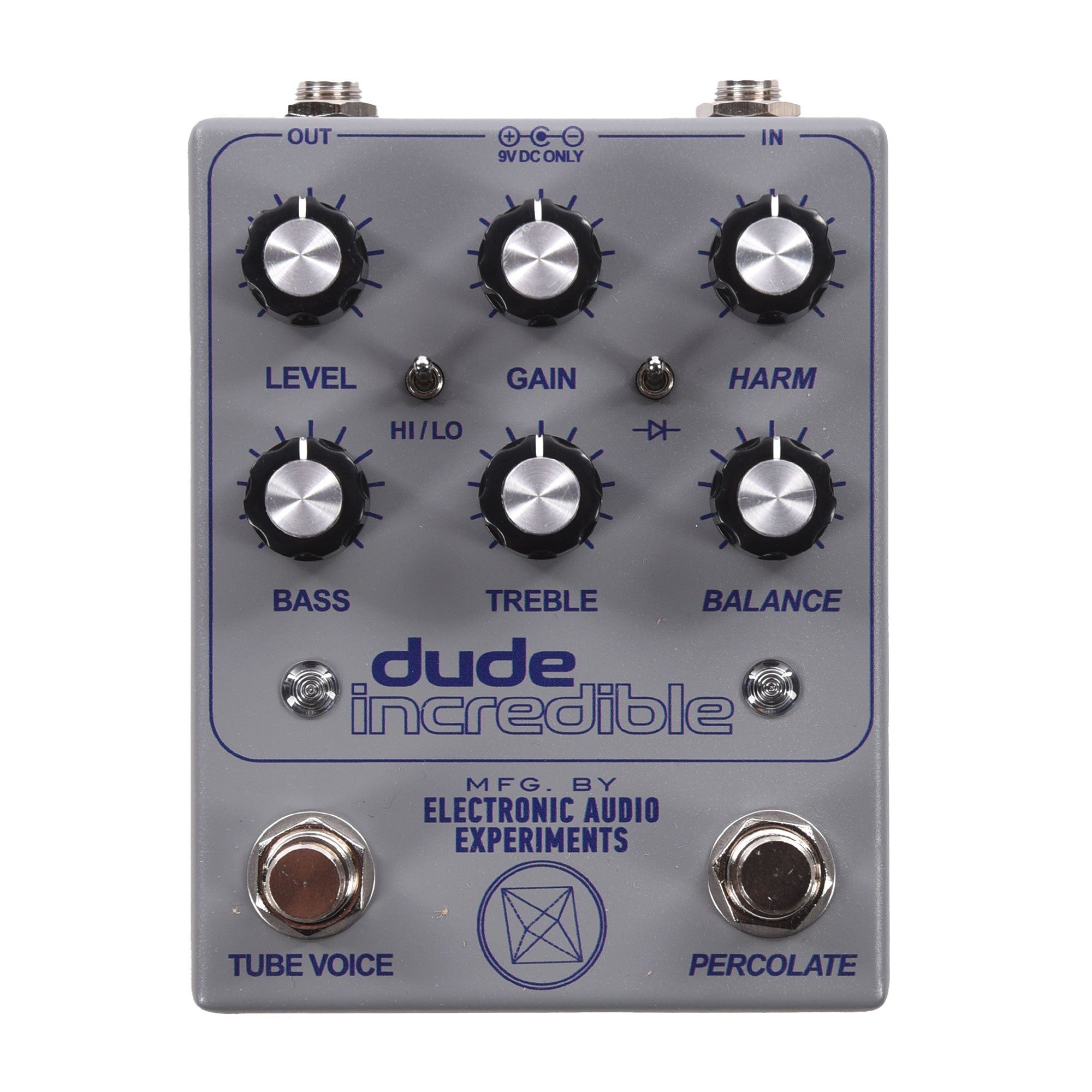 Electronic Audio Experiments Special Run Dude Incredible Tube Voice/Fuzz Pedal Tape Reel Grey Effects and Pedals / Fuzz