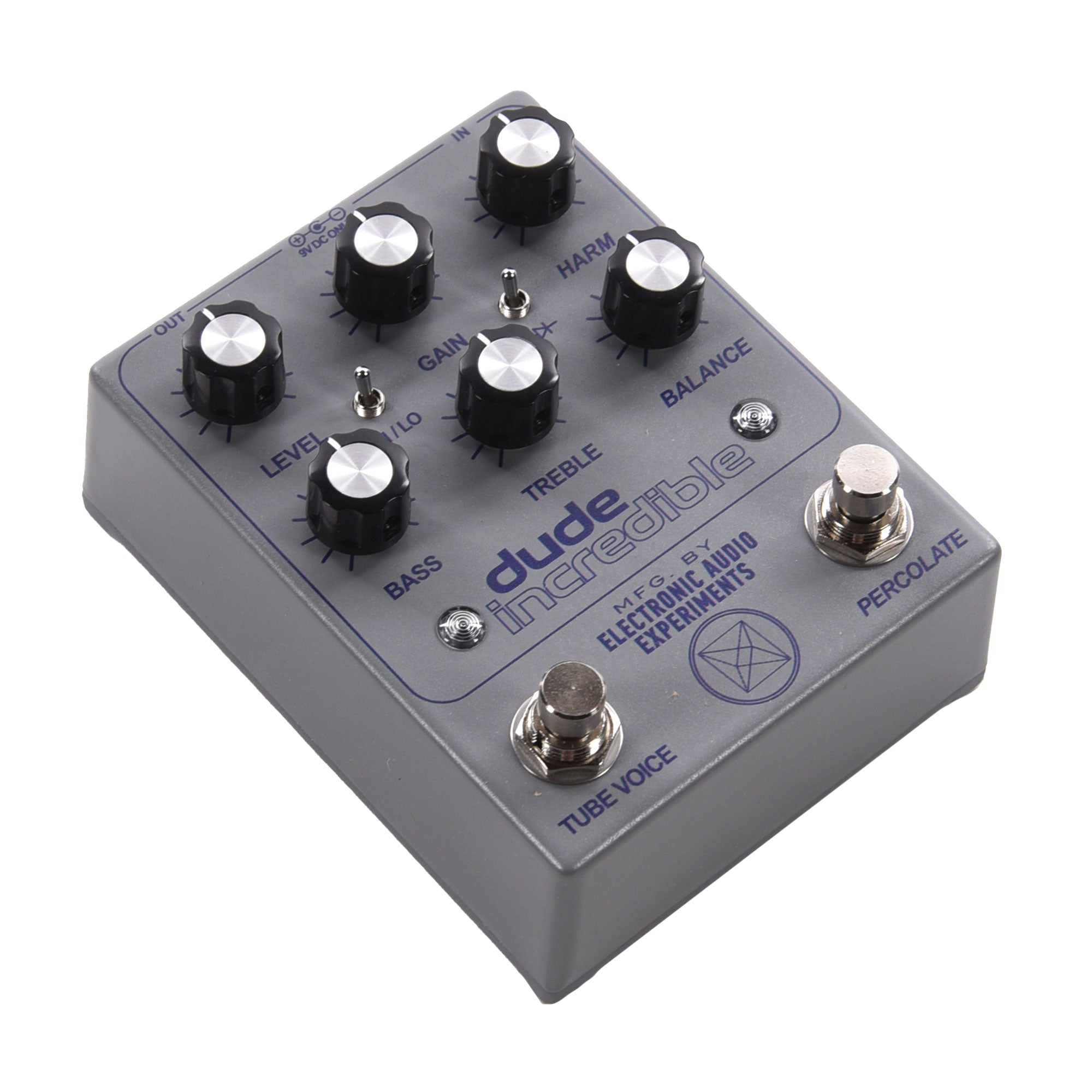 Electronic Audio Experiments Special Run Dude Incredible Tube Voice/Fuzz Pedal Tape Reel Grey Effects and Pedals / Fuzz