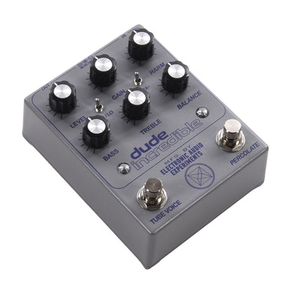Electronic Audio Experiments Special Run Dude Incredible Tube Voice/Fuzz Pedal Tape Reel Grey Effects and Pedals / Fuzz