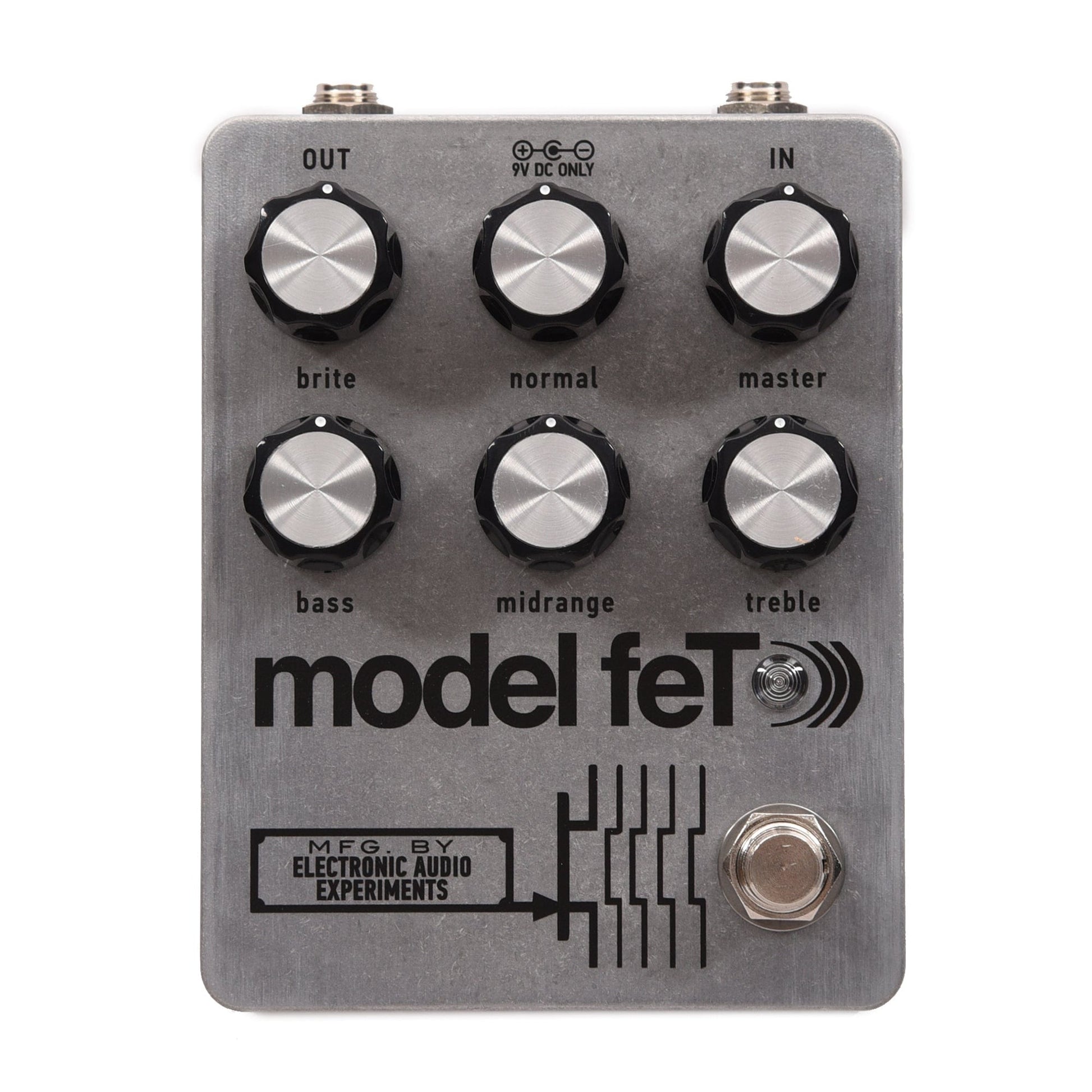Electronic Audio Experiments Model feT Preamp Pedal Raw Aluminum Effects and Pedals / Overdrive and Boost