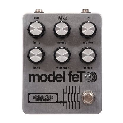 Electronic Audio Experiments Model feT Preamp Pedal Raw Aluminum Effects and Pedals / Overdrive and Boost