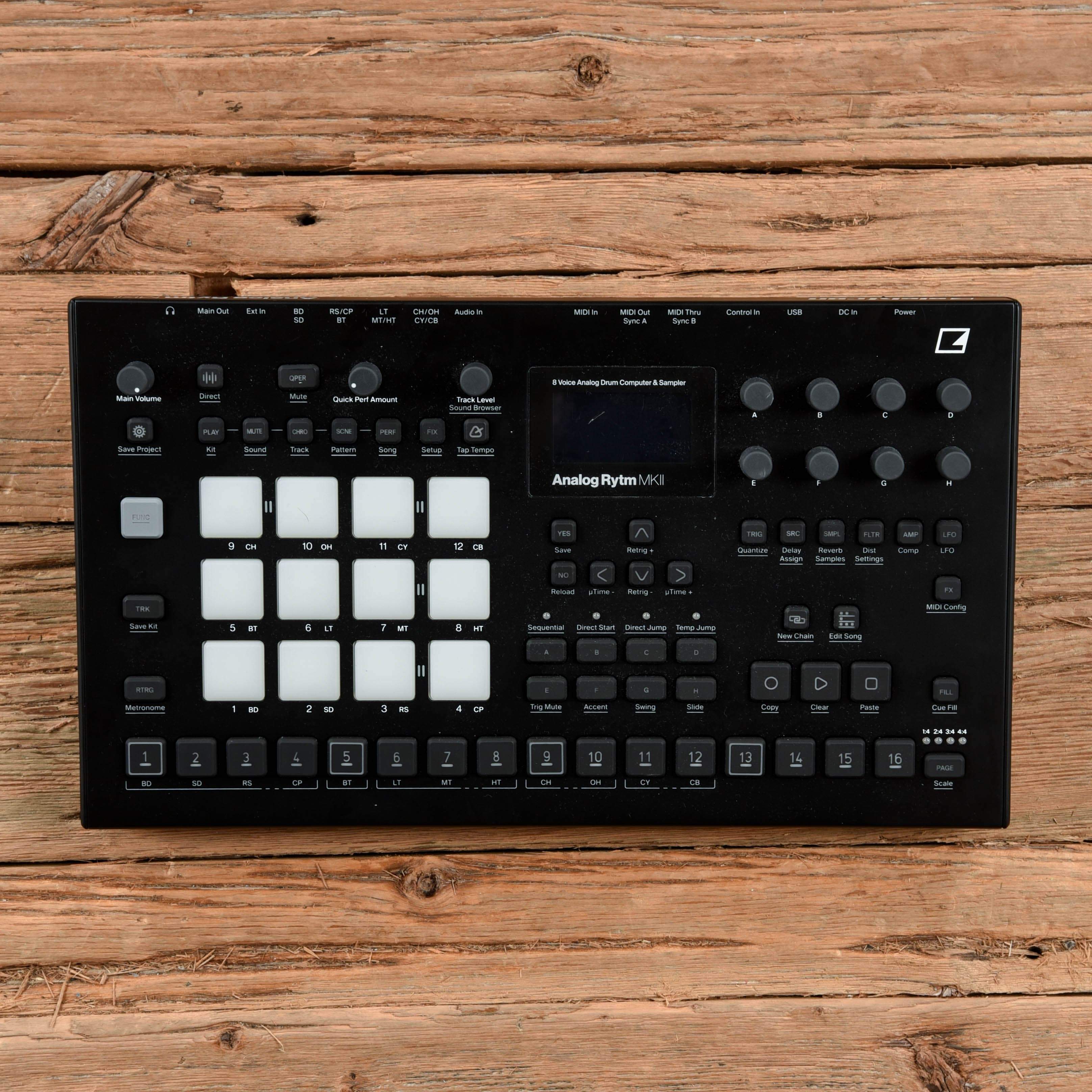 Elektron Analog Rytm MKII 8-Voice Analog Drum Computer & Sampler ...