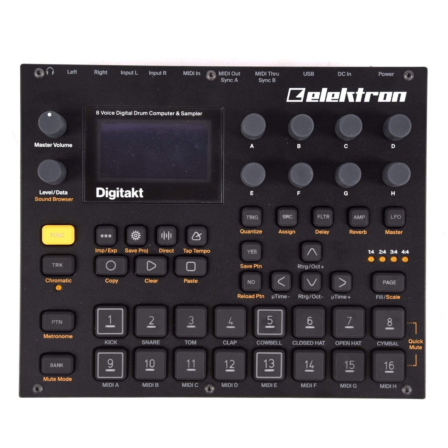 Elektron Digitakt 8-Voice Digital Drum Machine & Sampler Drums and Percussion / Drum Machines and Samplers