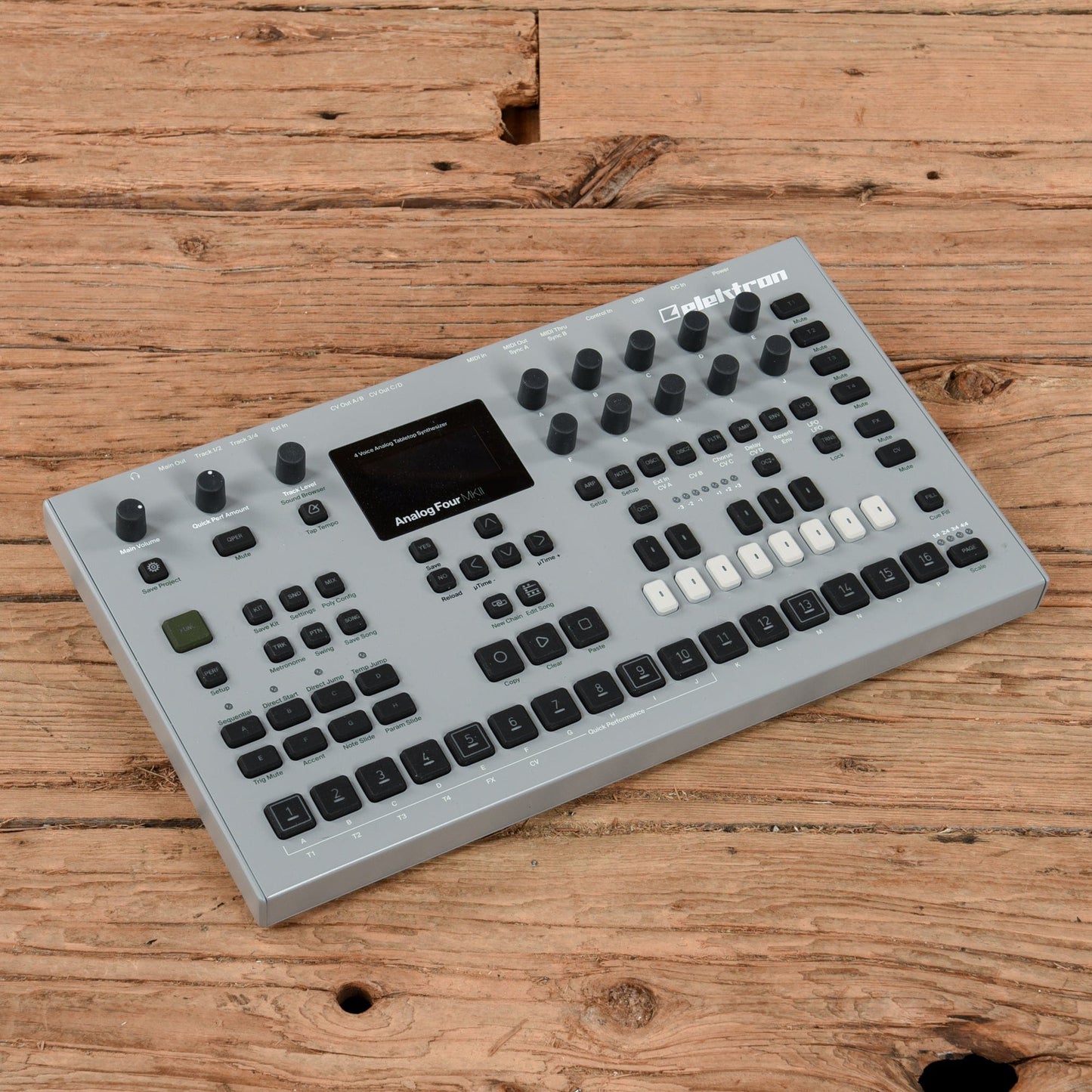 Elektron Analog Four MKII 4-Voice Tabletop Analog Synthesizer Keyboards and Synths / Synths / Analog Synths