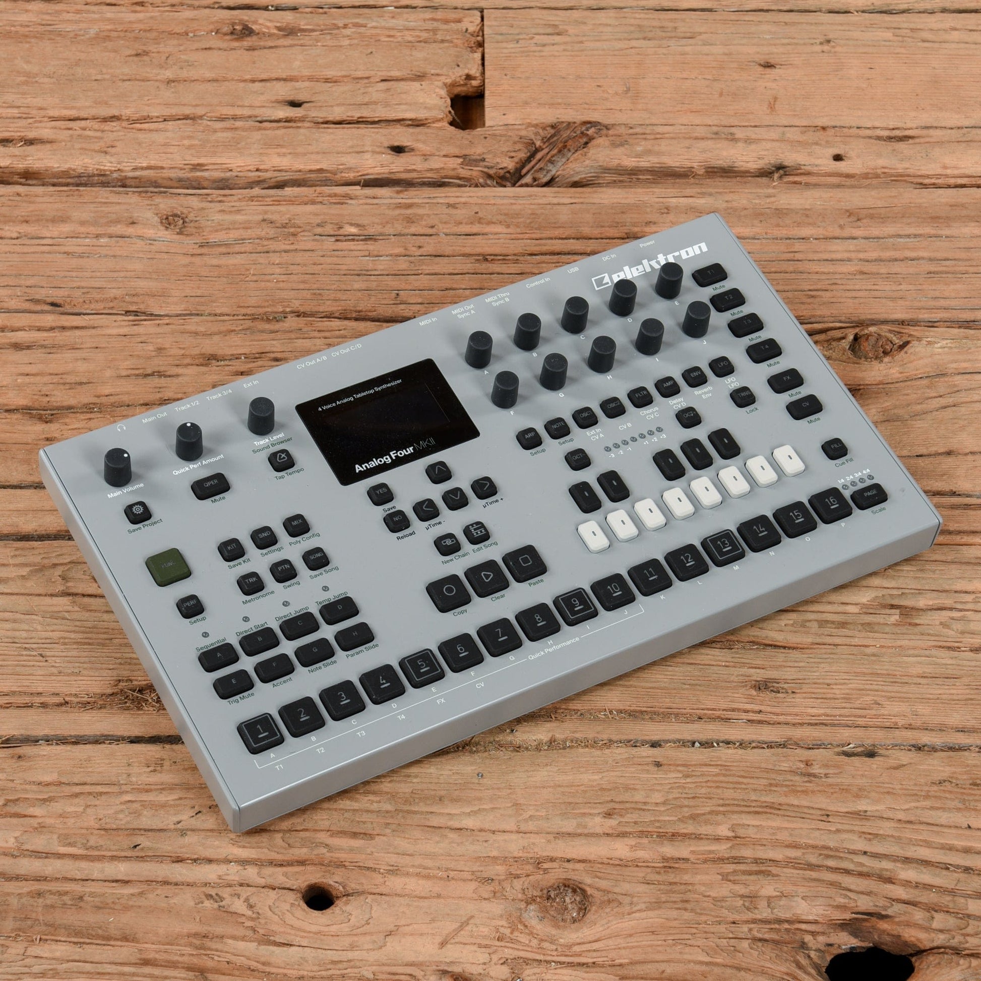 Elektron Analog Four MKII 4-Voice Tabletop Analog Synthesizer Keyboards and Synths / Synths / Analog Synths