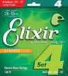 Elixir Medium Nanoweb 4-String Bass Strings 45-105 Accessories / Strings / Bass Strings