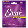 Elixir 11025 Acoustic 80/20 Poly Custom Light 11-52 (3 Pack Bundle) Accessories / Strings / Guitar Strings