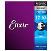Elixir 11050 Acoustic 80/20 Poly Light 12-53 (12 Pack Bundle) Accessories / Strings / Guitar Strings