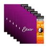 Elixir 11182 Acoustic Nanoweb 80/20 Bronze HD Light 13-53 6 Pack Bundle Accessories / Strings / Guitar Strings