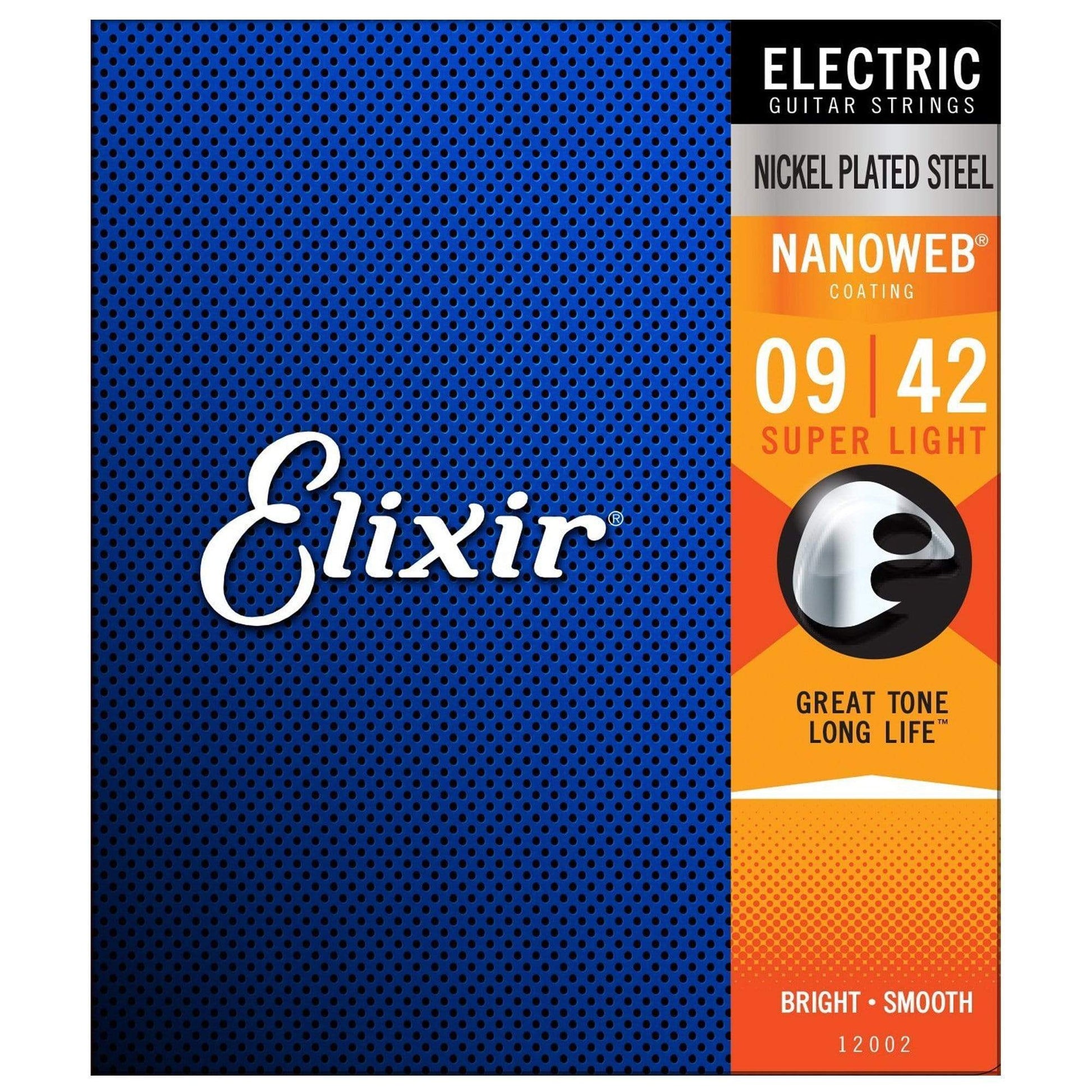 Elixir 12002 Electric Nano Super Light 9-42 (6 Pack Bundle 