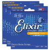 Elixir 12052 Electric Nano Light 10-46 (3 Pack Bundle) Accessories / Strings / Guitar Strings