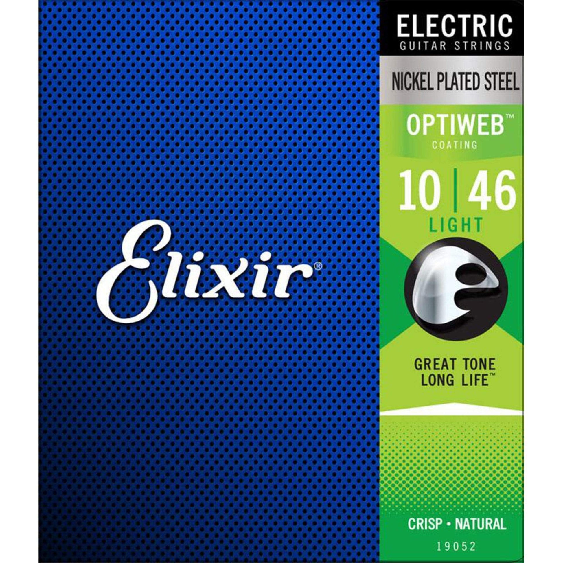 Elixir 19052 Optiweb Electric Guitar Strings Light 10-46 (12 Pack Bundle) Accessories / Strings / Guitar Strings