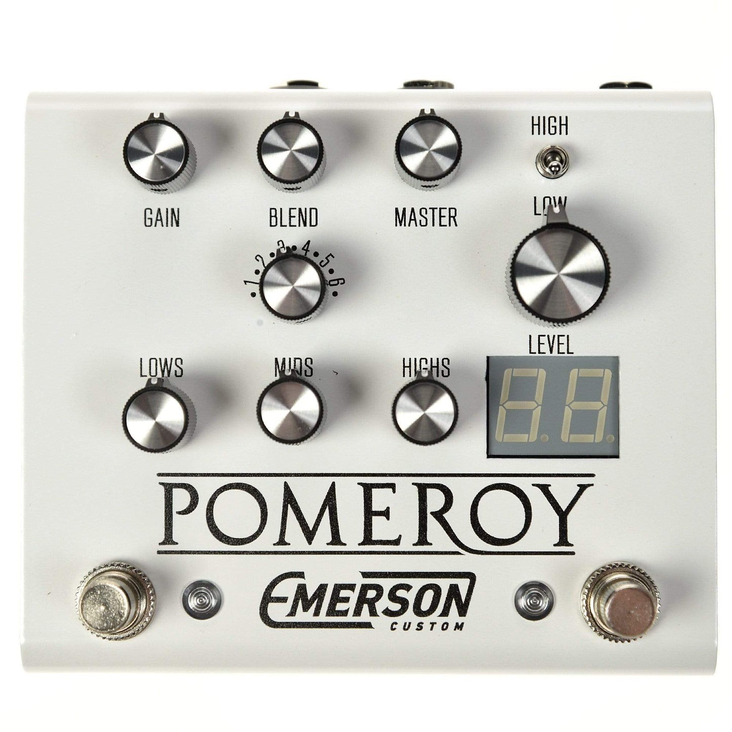 Emerson Custom Pomeroy Analog Overdrive Distortion White Effects and Pedals / Overdrive and Boost