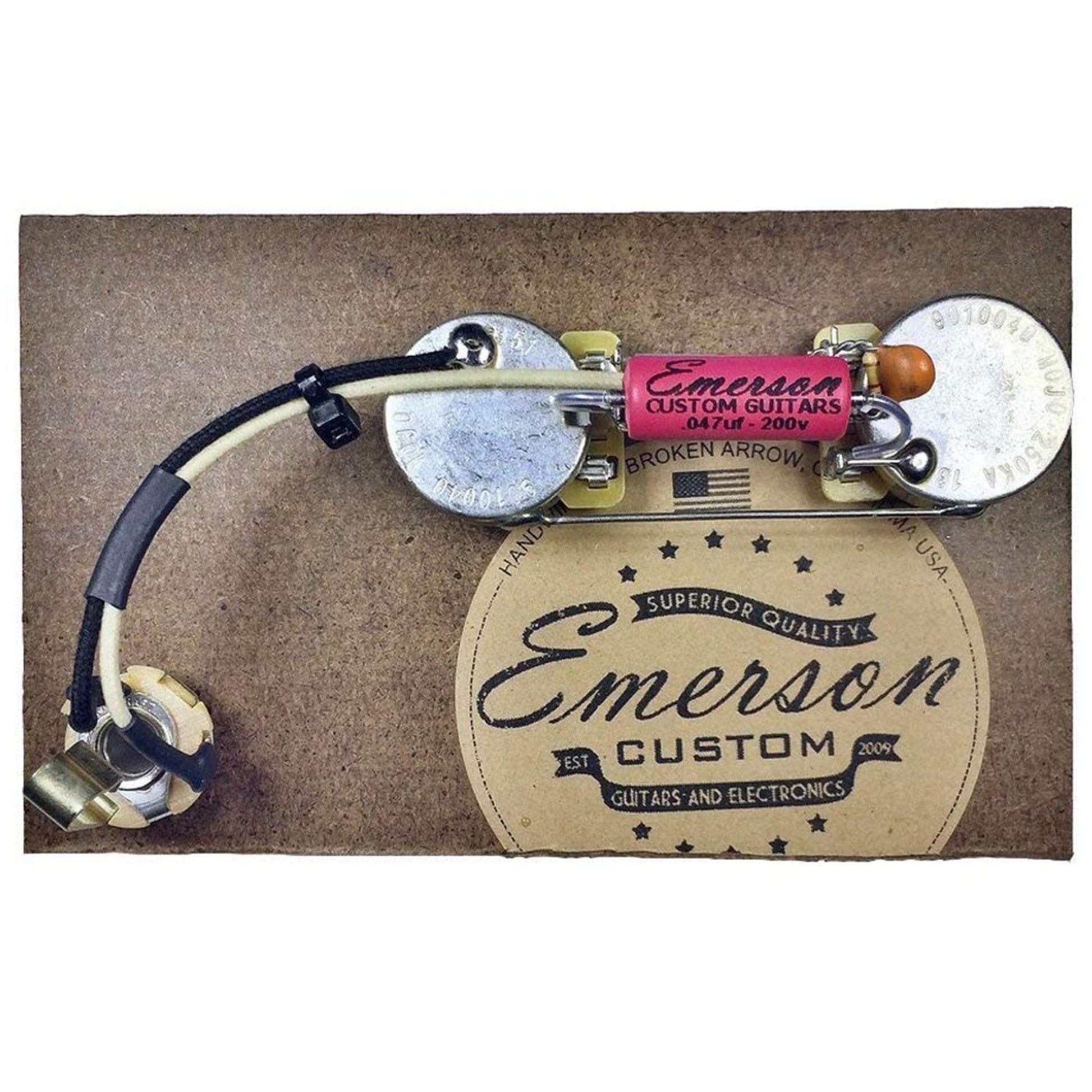 Emerson Custom Prewired Kit for Precision Bass (250K Ohm Pots & 0.047Uf Capacitor) Parts / Guitar Pickups