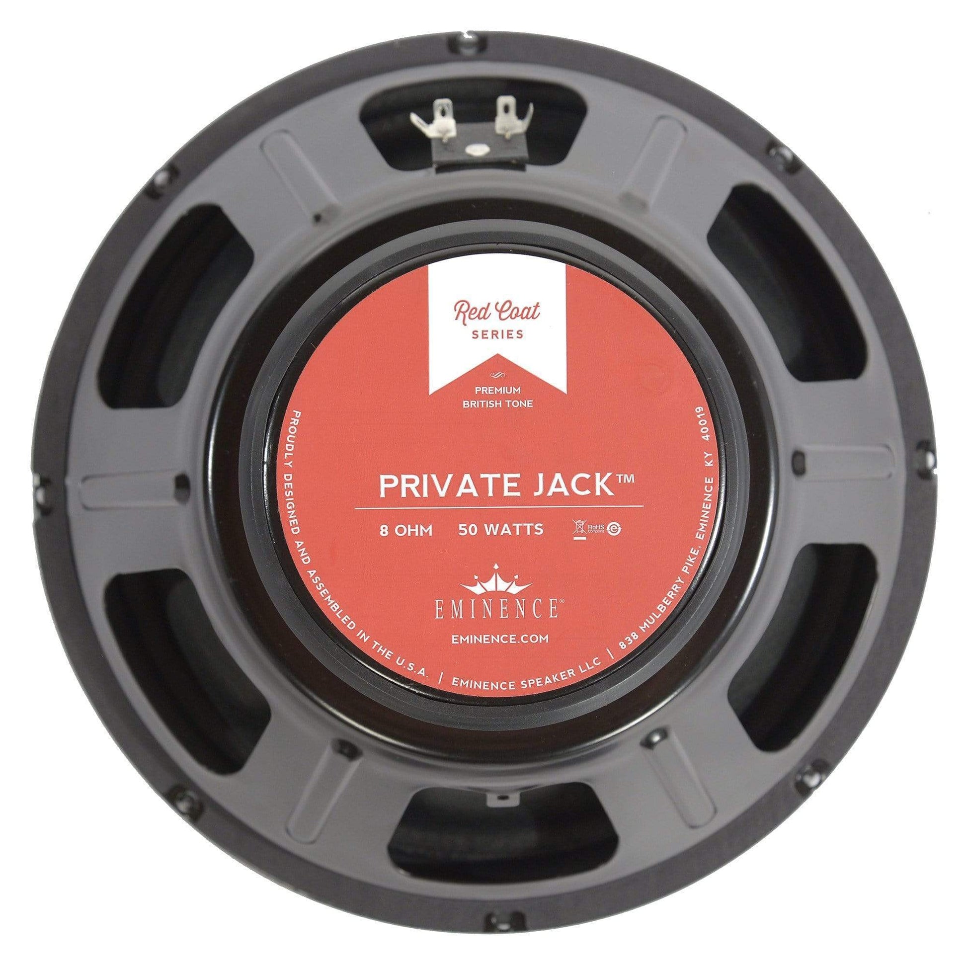 Eminence Private Jack 12" 50 Watt 8 Ohm Speaker Parts / Replacement Speakers