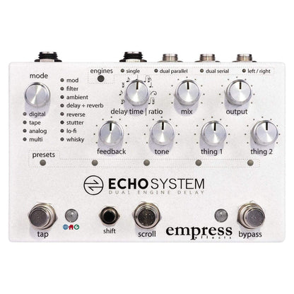 Empress Effects EchoSystem Dual Engine Delay Effects and Pedals / Delay