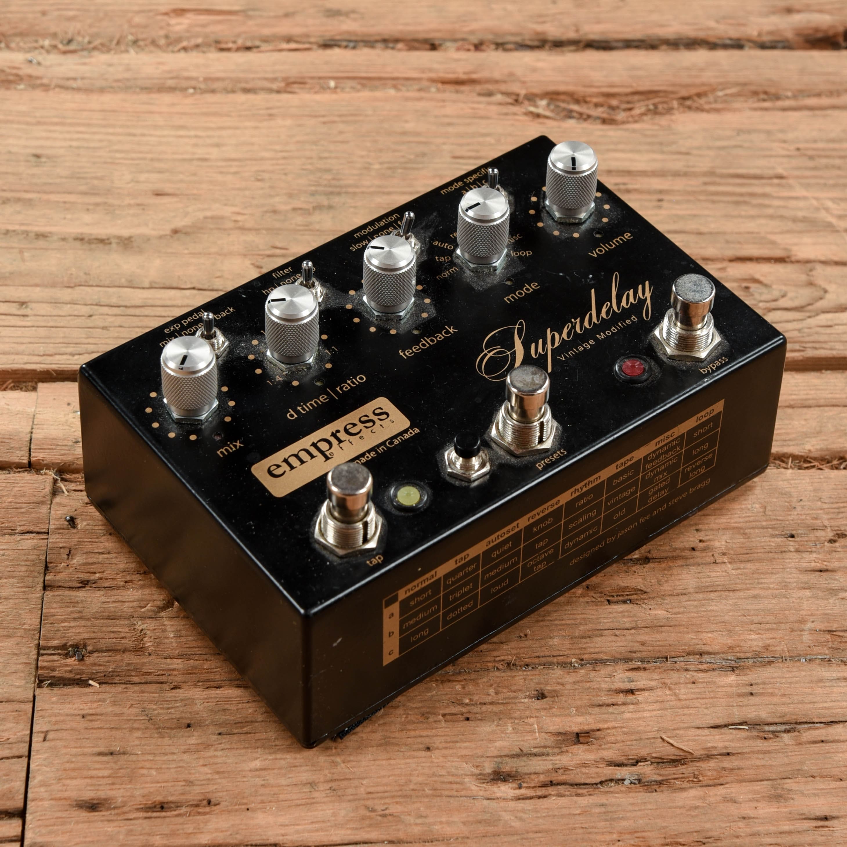 Empress Vintage Modified Superdelay Pedal – Chicago Music Exchange