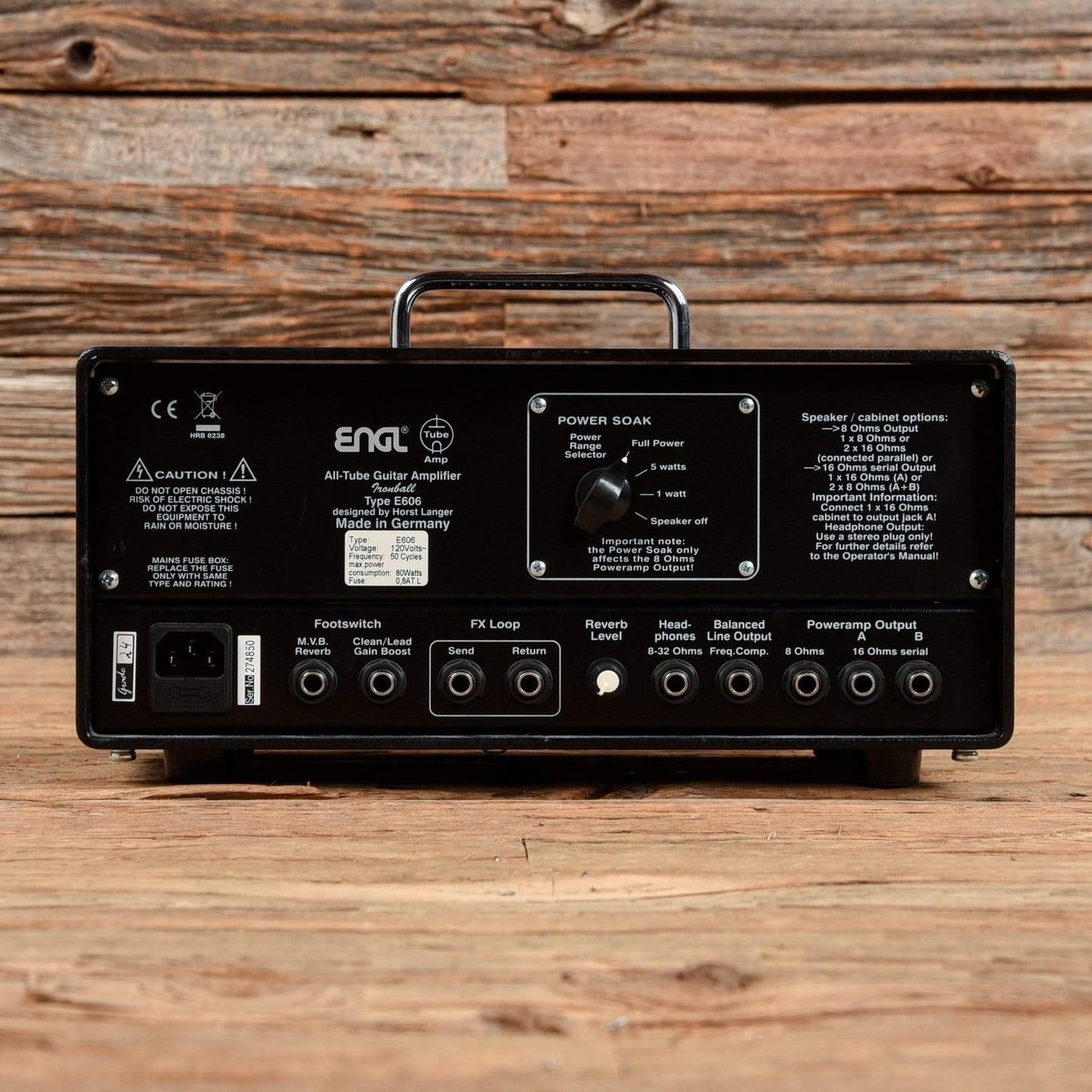 ENGL Ironball Type E606 2-Channel 20-Watt Lunchbox Guitar Amp Head Amps / Guitar Heads
