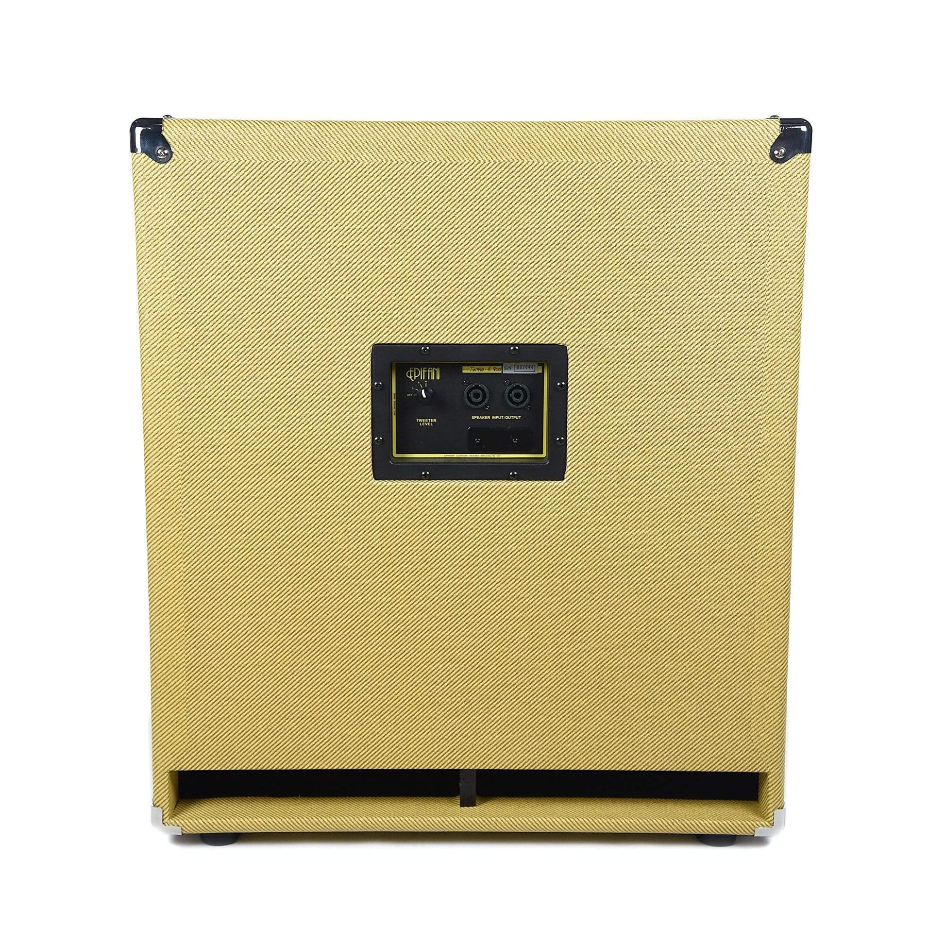Epifani Tour 4x10 Bass Speaker Cabinet Tweed w/Wheat Grill Amps / Bass Cabinets